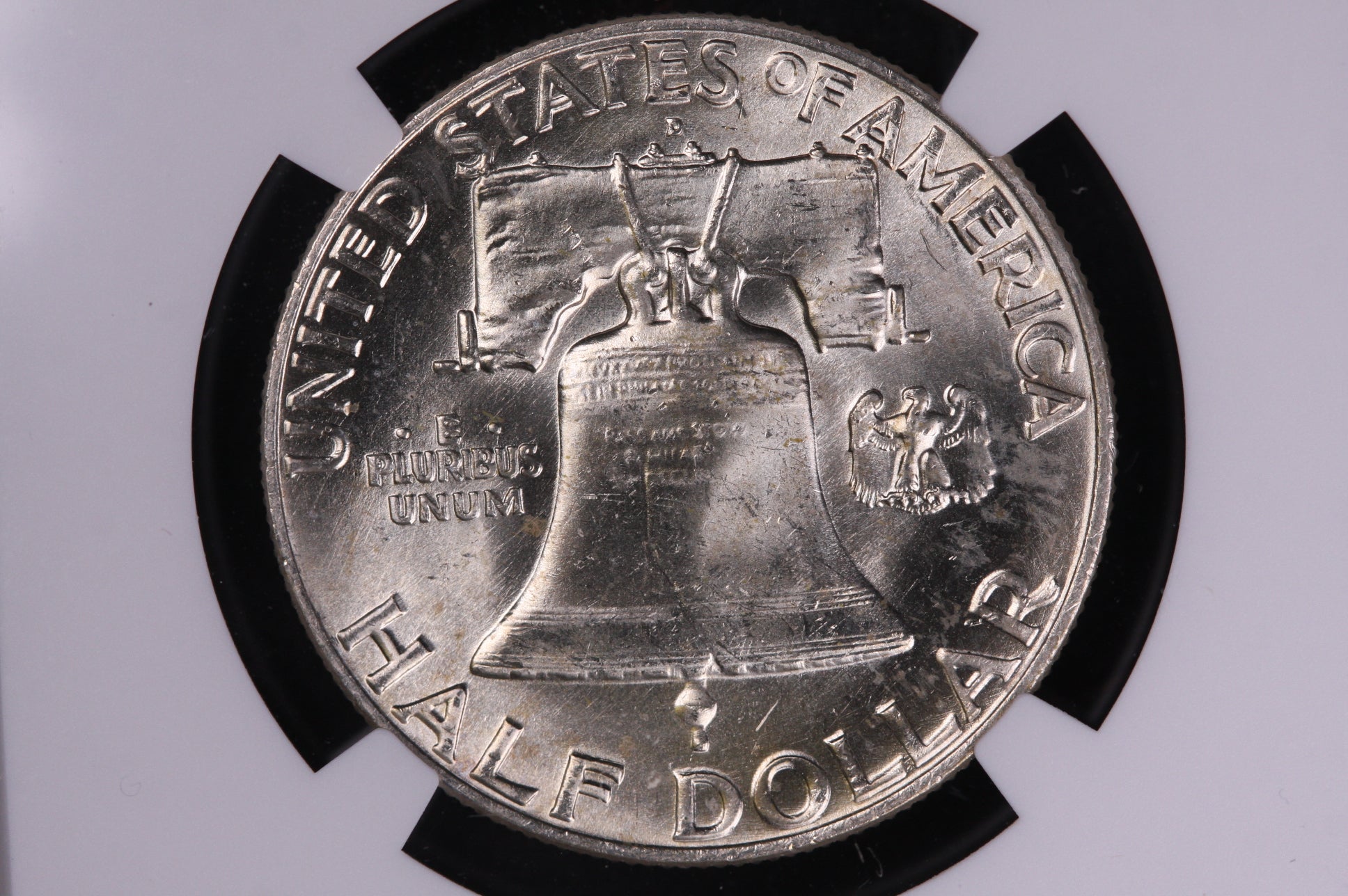 1959-D Franklin Silver Half Dollar, NGC Graded MS 63 FBL Coin, Store #GHR178