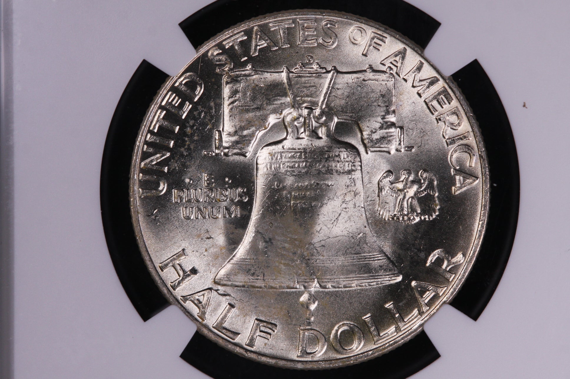 1959-D Franklin Silver Half Dollar, NGC Graded MS 63 FBL Coin, Store #GHR178