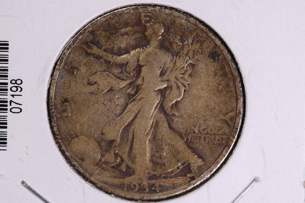 1934 Walking Liberty Half Dollar.  Circulated Condition. Store #07198