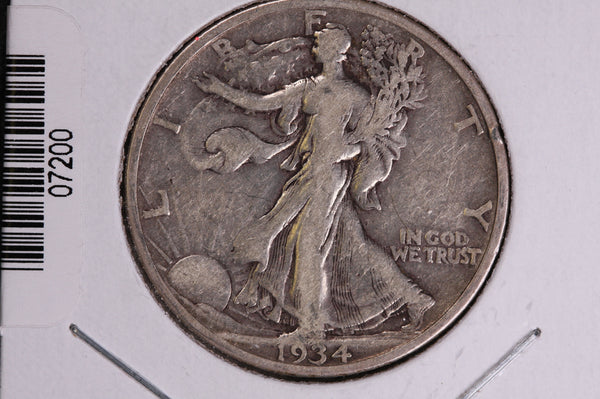 1934 Walking Liberty Half Dollar.  Circulated Condition. Store #07200