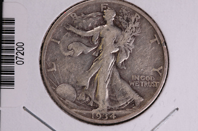 1934 Walking Liberty Half Dollar.  Circulated Condition. Store