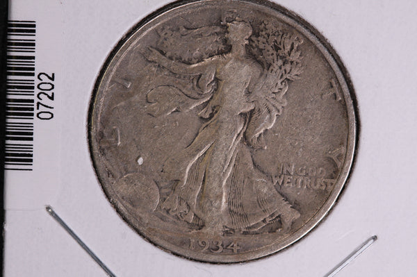 1934 Walking Liberty Half Dollar.  Circulated Condition. Store #07202