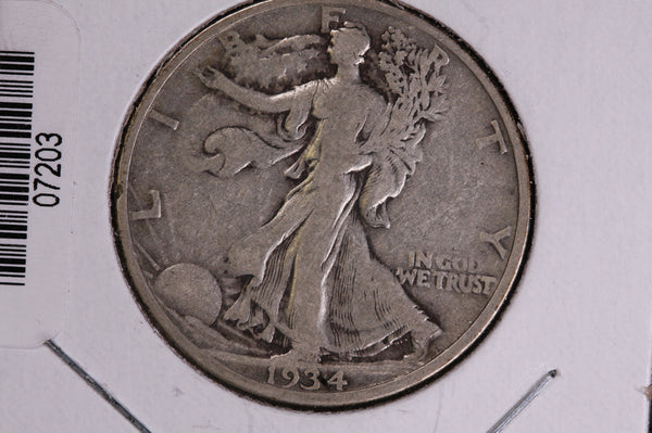 1934 Walking Liberty Half Dollar.  Circulated Condition. Store #07203