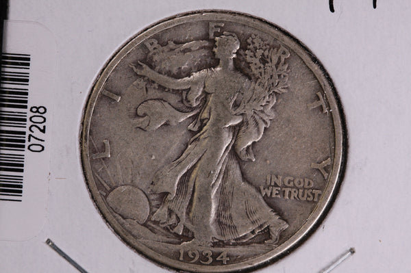 1934 Walking Liberty Half Dollar.  Circulated Condition. Store #07208