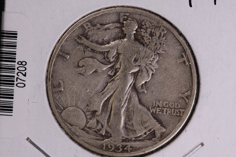 1934 Walking Liberty Half Dollar.  Circulated Condition. Store