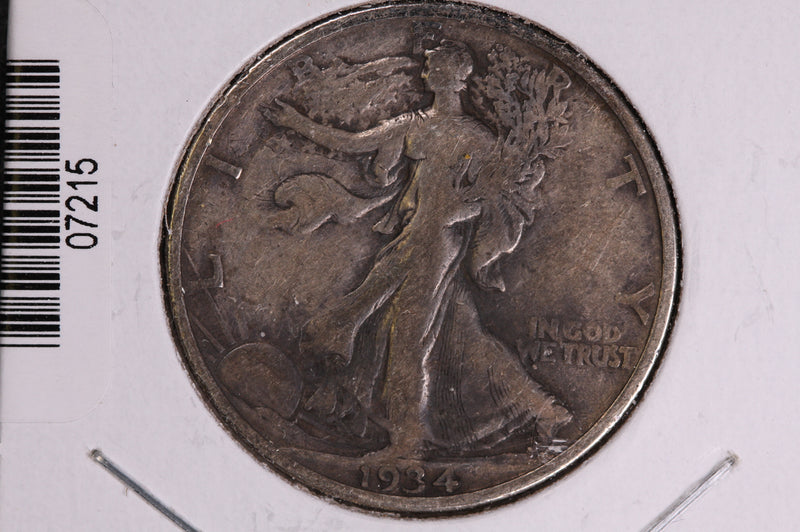 1934-S Walking Liberty Half Dollar.  Circulated Condition. Store