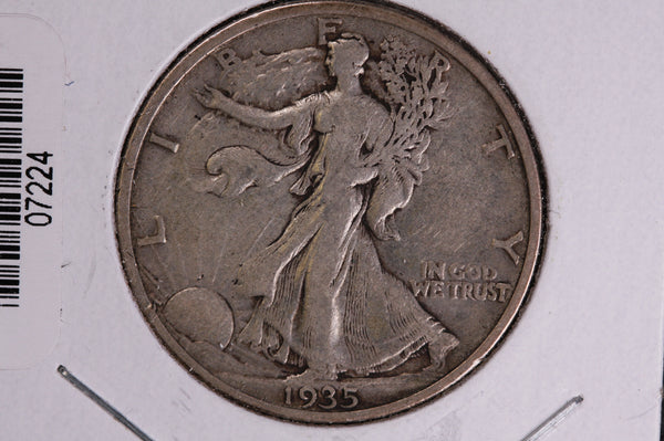 1935 Walking Liberty Half Dollar.  Circulated Condition. Store #07224