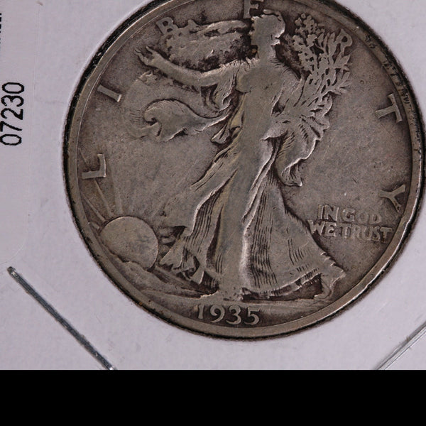 1935-S Walking Liberty Half Dollar.  Circulated Condition. Store #07230
