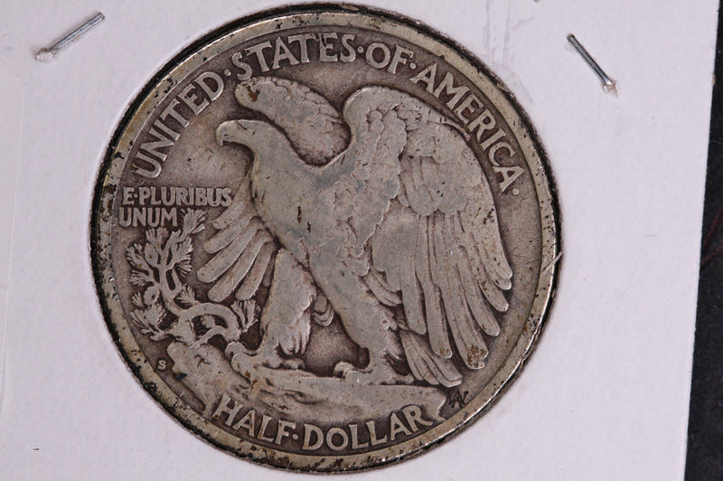 1935-S Walking Liberty Half Dollar.  Circulated Condition. Store