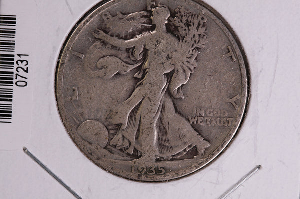1935-S Walking Liberty Half Dollar.  Circulated Condition. Store #07231