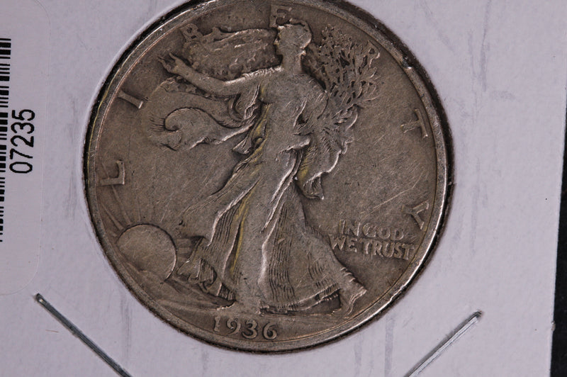 1936 Walking Liberty Half Dollar.  Circulated Condition. Store