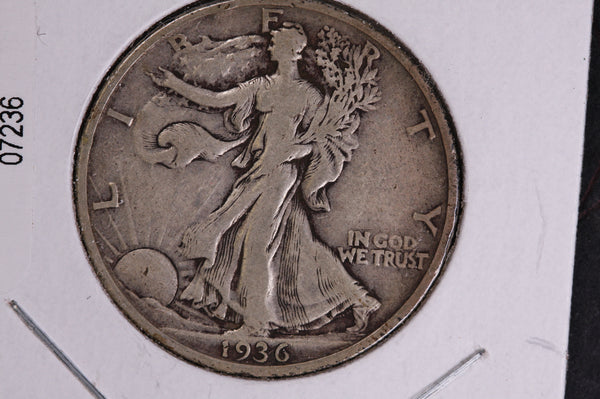 1936 Walking Liberty Half Dollar.  Circulated Condition. Store #07236