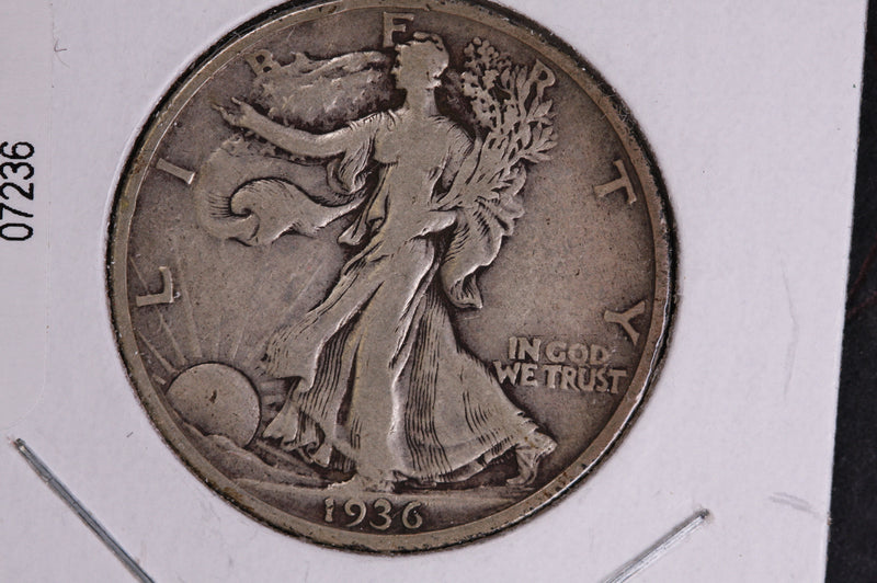 1936 Walking Liberty Half Dollar.  Circulated Condition. Store