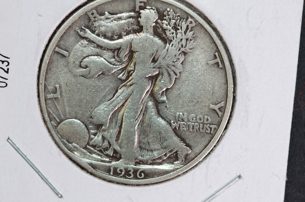 1936 Walking Liberty Half Dollar.  Circulated Condition. Store #07237