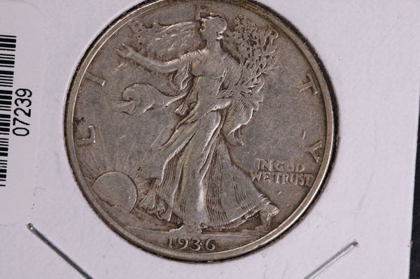 1936 Walking Liberty Half Dollar.  Circulated Condition. Store #07239