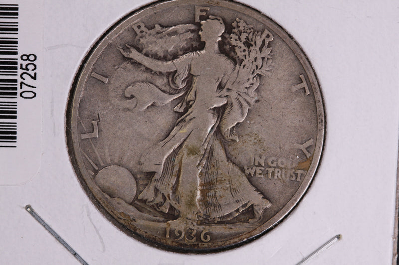 1936-S Walking Liberty Half Dollar.  Circulated Condition. Store
