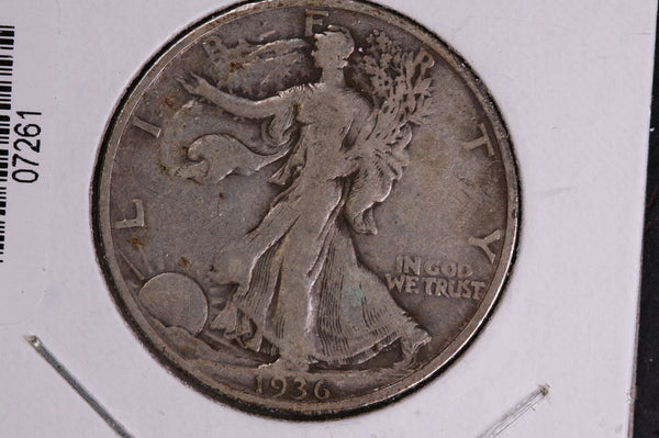 1936-S Walking Liberty Half Dollar.  Circulated Condition. Store #07261