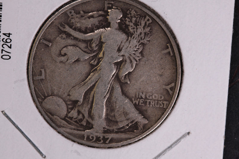 1937 Walking Liberty Half Dollar.  Circulated Condition. Store