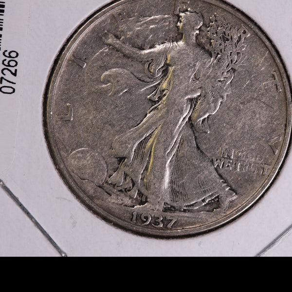 1937 Walking Liberty Half Dollar.  Circulated Condition. Store #07266