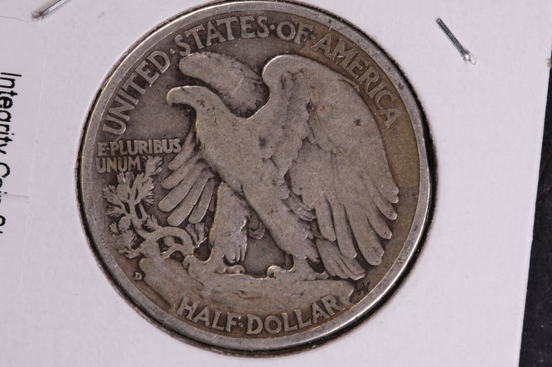 1937-D Walking Liberty Half Dollar.  Circulated Condition. Store