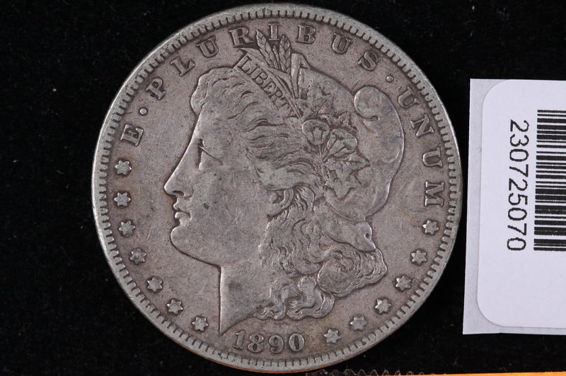 1890-CC Morgan Silver Dollar, Average Circulated Condition, Store