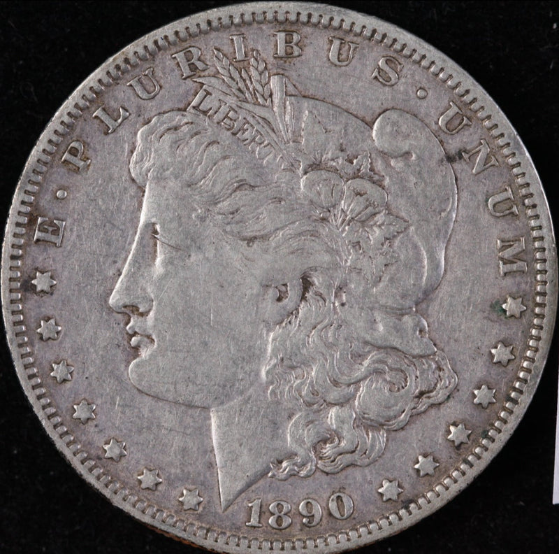 1890-O Morgan Silver Dollar, Fine Circulated Coin, Store