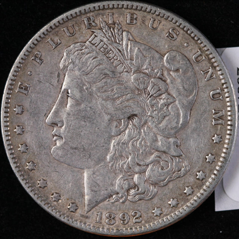 1892 Morgan Silver Dollar, Extra Fine Circulated Condition, Store