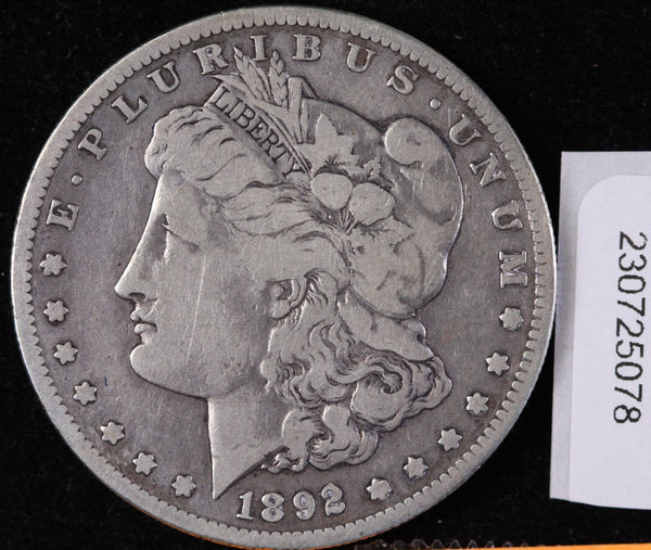 1892-S Morgan Silver Dollar, Average Circulated Condition, Store #230725078