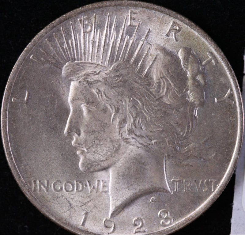 1923 Peace Silver Dollar, Mint State Uncirculated Coin, Store