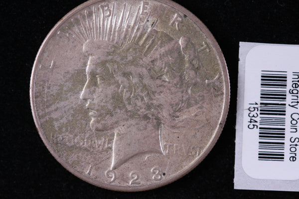 1923-S Peace Silver Dollar, Affordable Collectible Coin, Store #15345