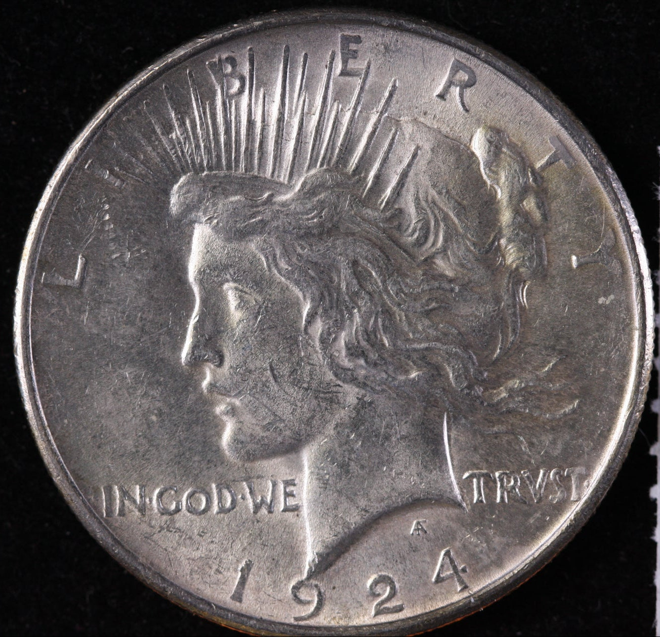 1924 Peace Silver Dollar, Nice Uncirculated Collectible Coin, Store #DR0773