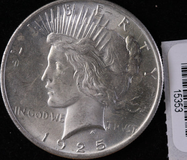 1925 Peace Silver Dollar, Affordable Collectible Coin, Store #15353