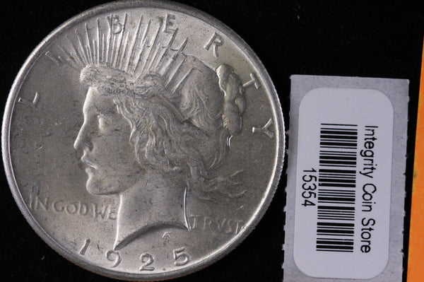 1925 Peace Silver Dollar, Affordable Collectible Coin, Store #15354