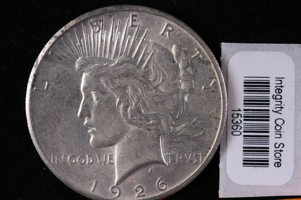1926 Peace Silver Dollar, Affordable Collectible Coin, Store #15360