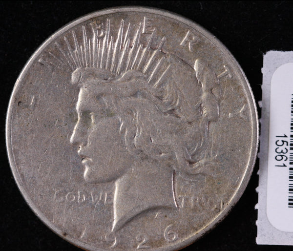 1926-S Peace Silver Dollar, Affordable Collectible Coin, Store #15361
