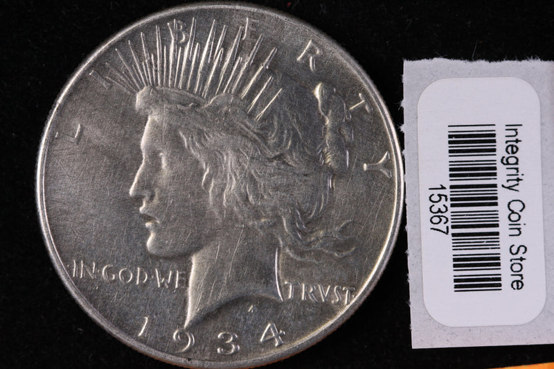 1934 Peace Silver Dollar, Affordable Collectible Coin, Store