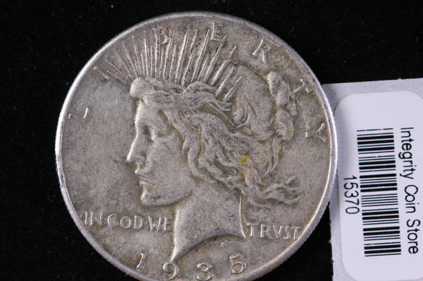 1935 Peace Silver Dollar, Affordable Collectible Coin, Store #15370