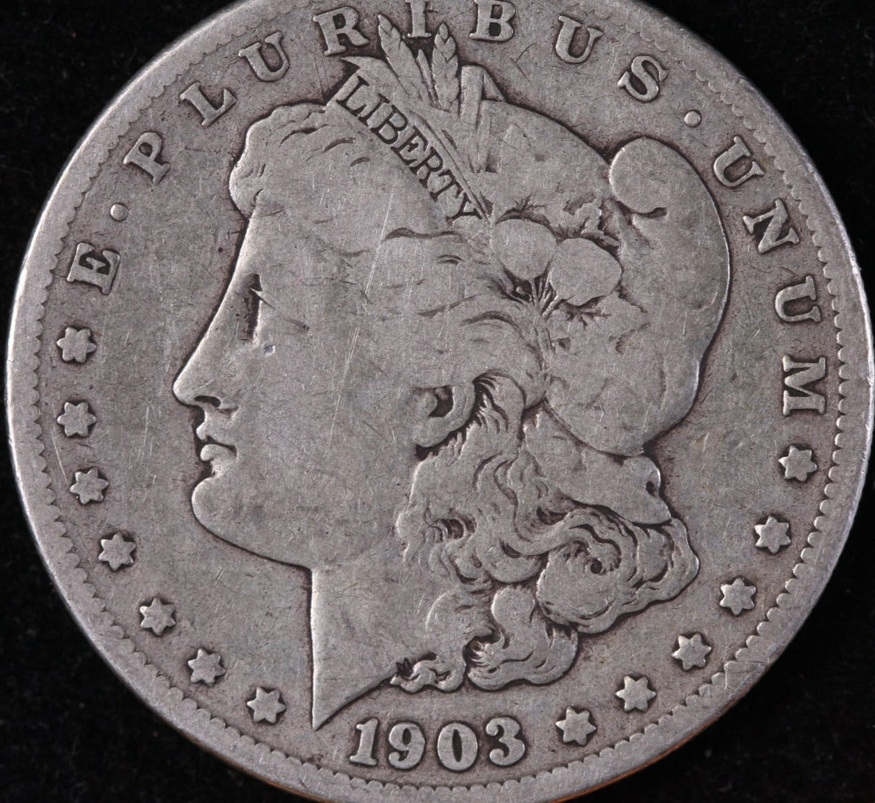 1903-S Morgan Silver Dollar, Very Good Circulated Coin, Store #DR0418