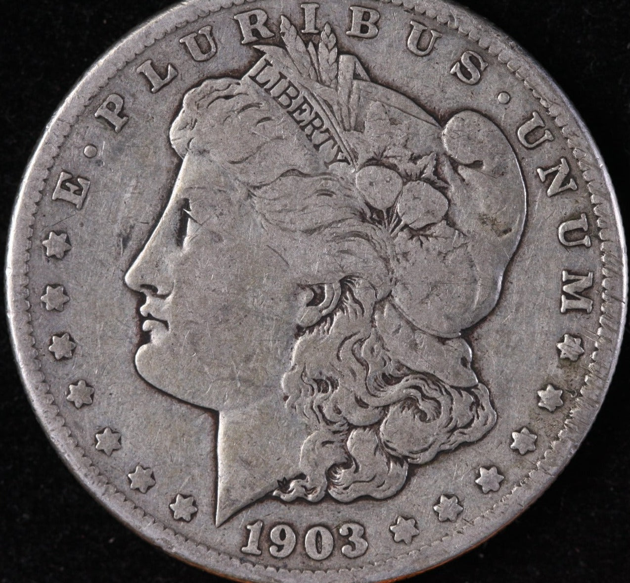 1903-S Morgan Silver Dollar, Fine+ Circulated Coin, Store #DR0424