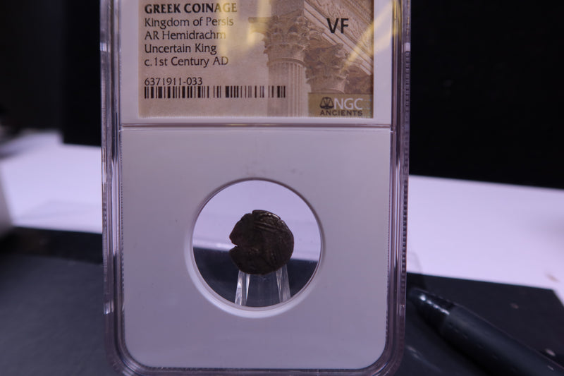 Greek Coinage; Kingdom of Persis, 1st Century AD. NGC Certified VF. Store