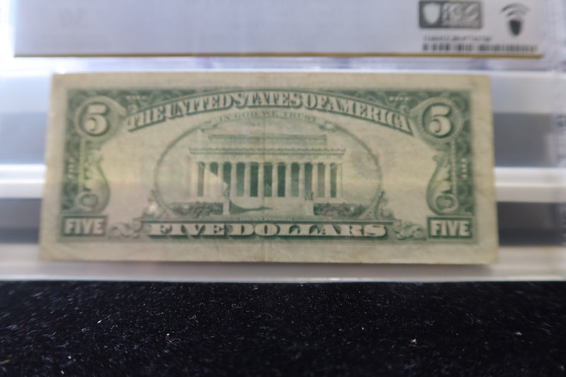 1969-C, $5 Federal Reserve Note, PCGS Graded, Error Note, Store