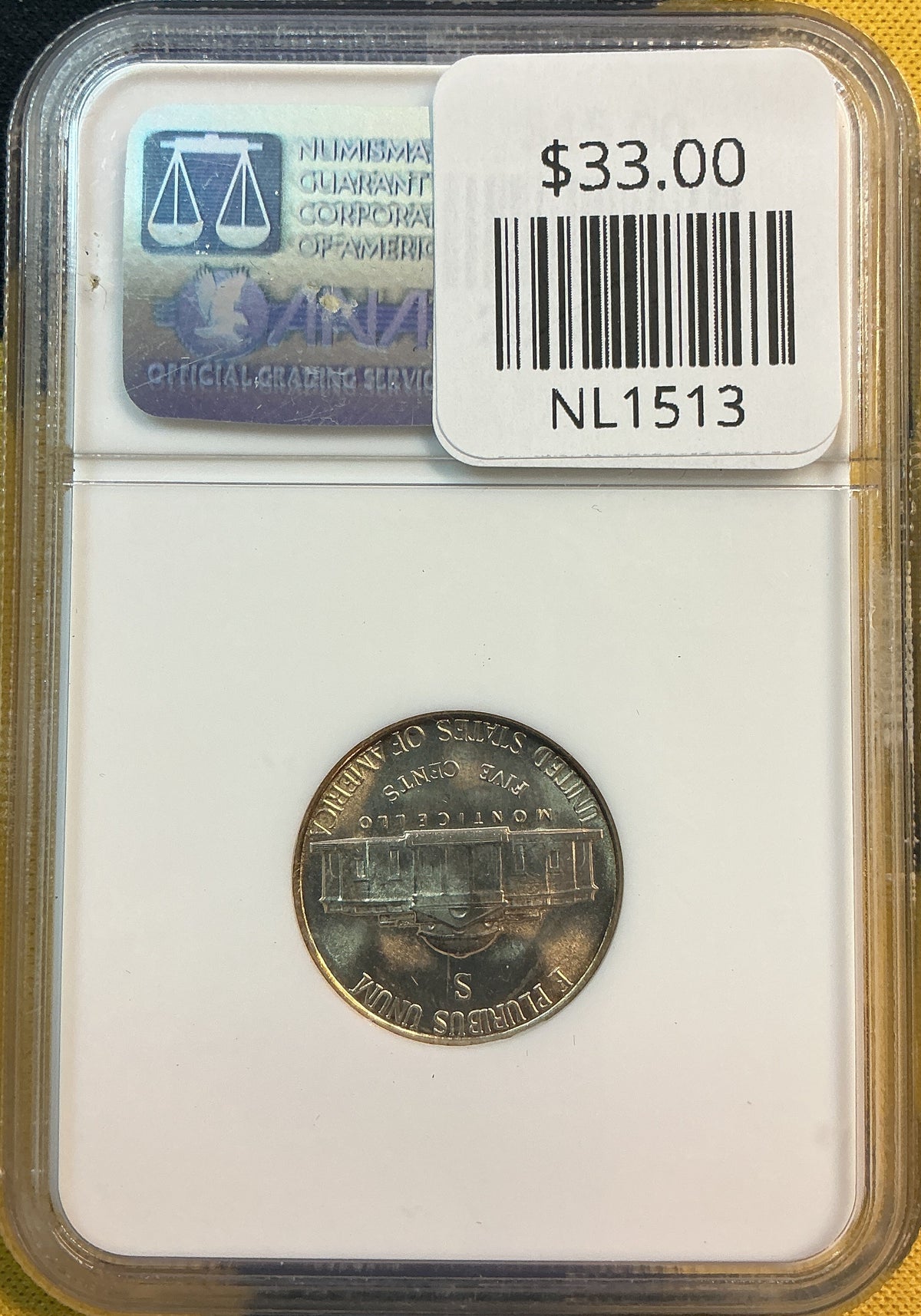 1944-S Jefferson Silver War Nickel, NGC MS-66, Store# NL1513