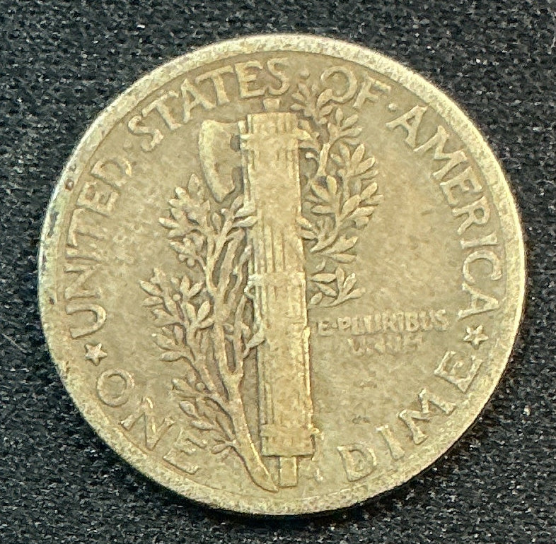1926 Mercury Dime, Fine Circulated Coin, Store #DE1156