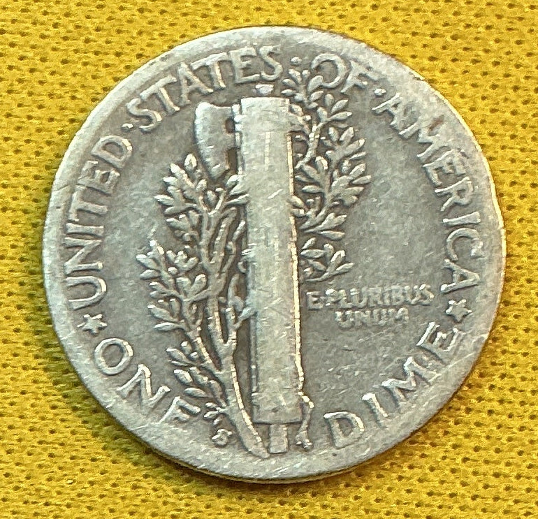 1936-S Mercury Dime, Good Circulated Coin, Store #DE1238