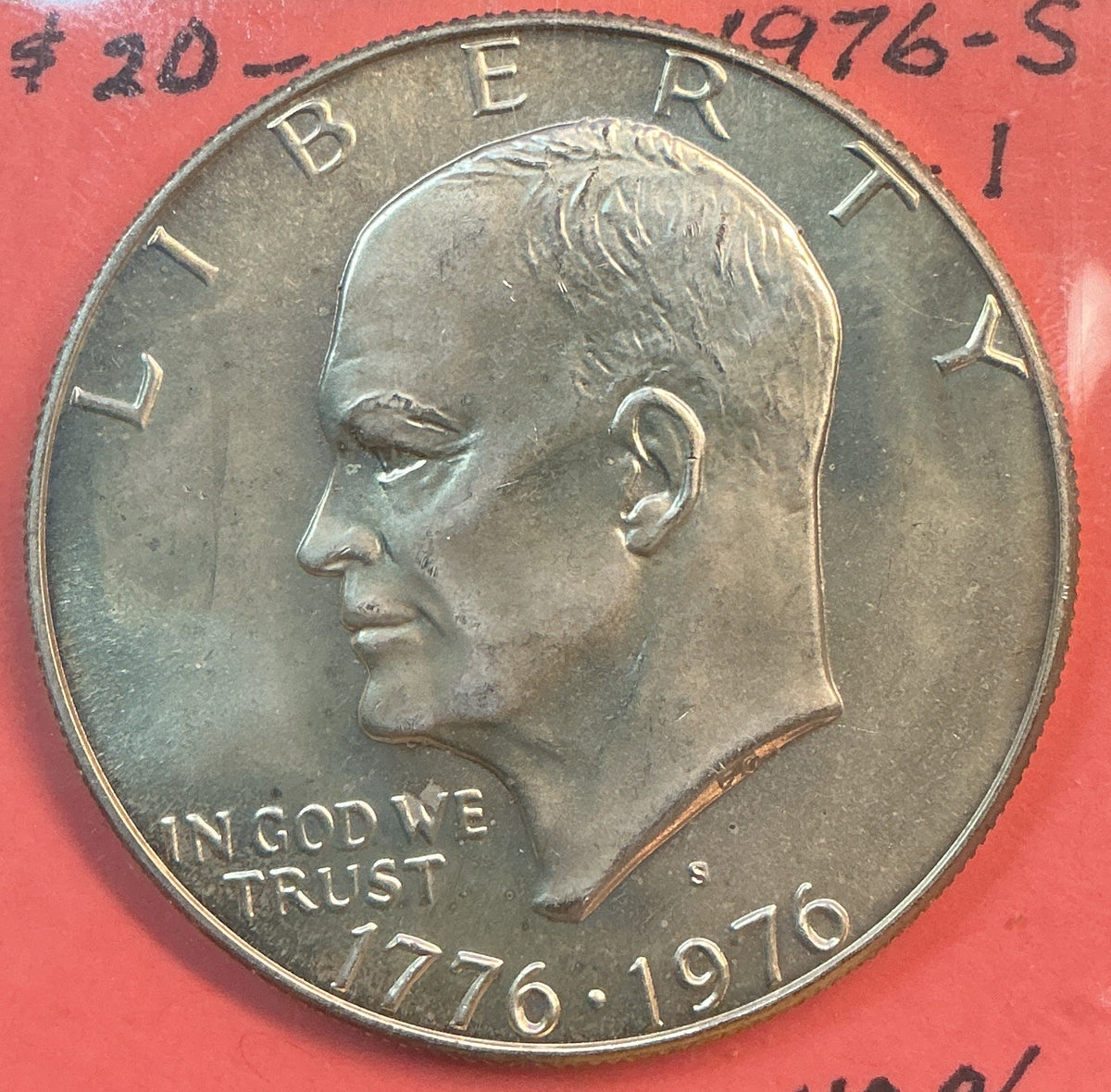 1976-S Eisenhower Dollar, 40% Silver Uncirculated Coin, Store #DR0650