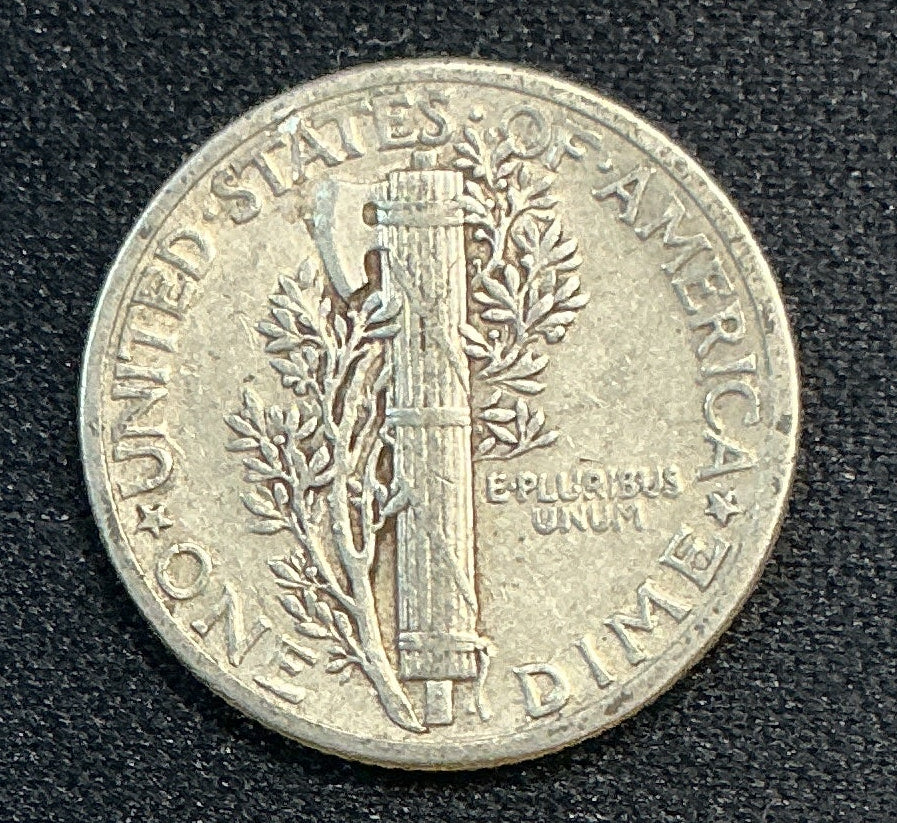 1936 Mercury Dime, Very Fine Circulated Coin, Store #DE1222