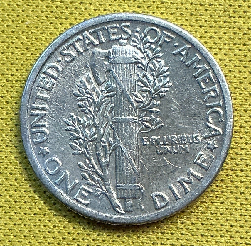1934 Mercury Dime, About Uncirculated Coin, Store #DE1206