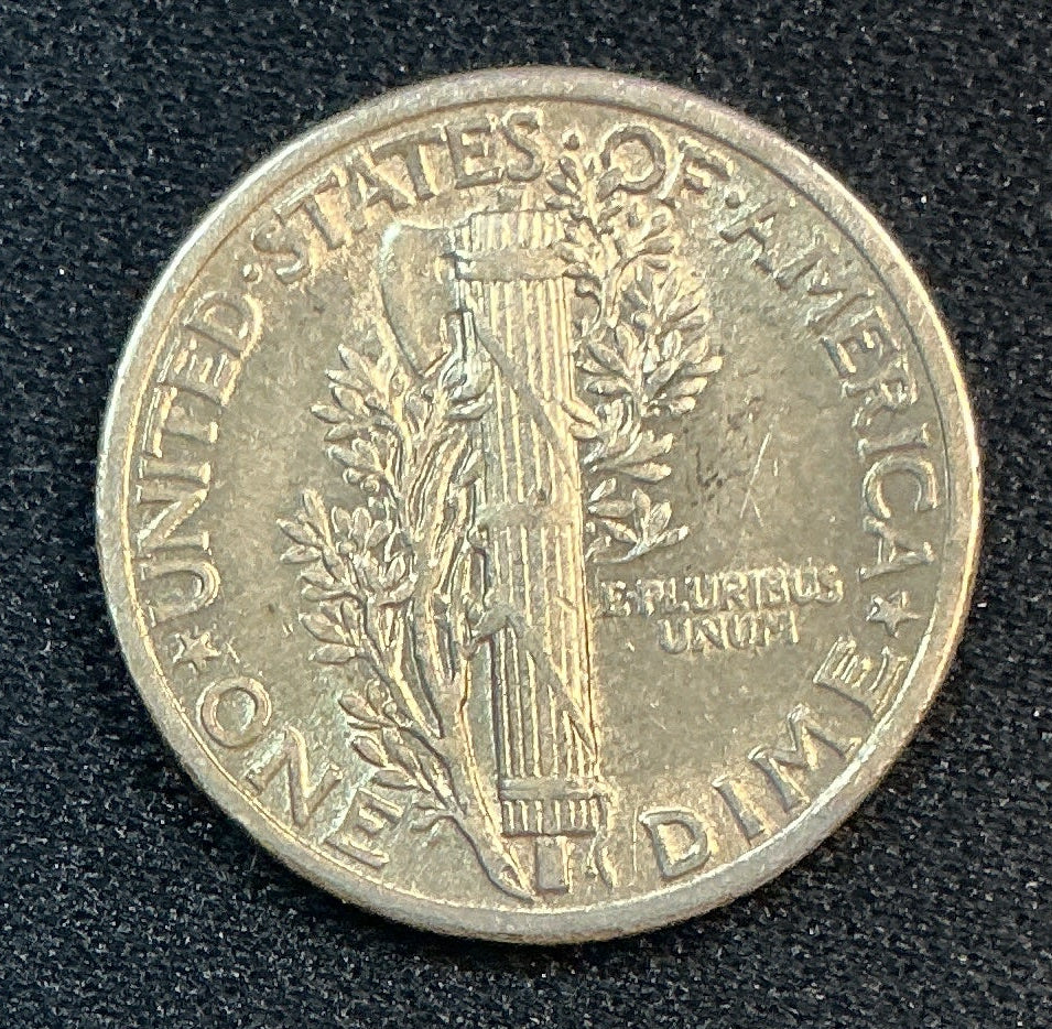 1936 Mercury Dime, About Uncirculated Coin, Store #DE1224