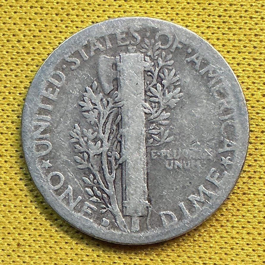 1931-D Mercury Dime, About Good Circulated Coin, Store #DE1203