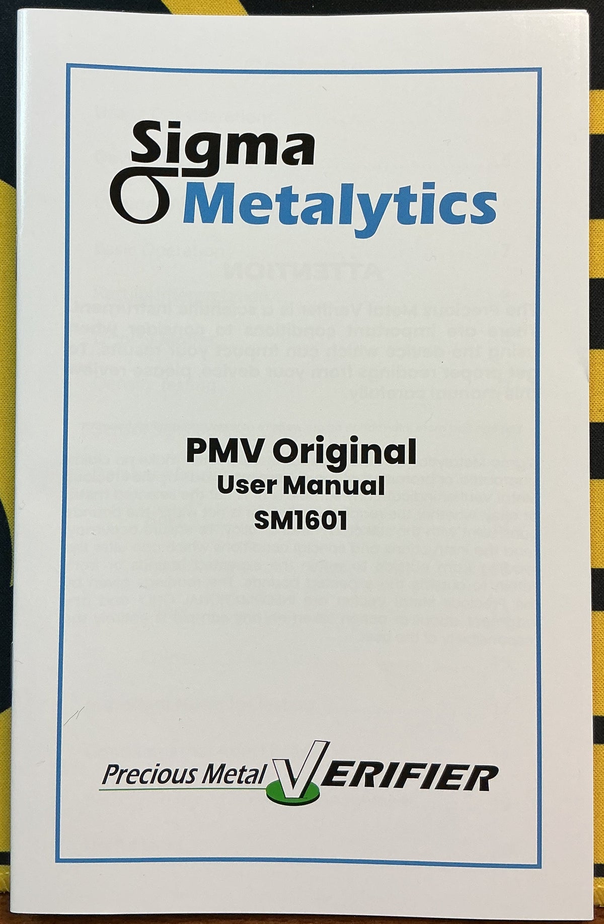 Sigma Metalytics PMV Original, Precious Metal Verifier. Store# SM1601